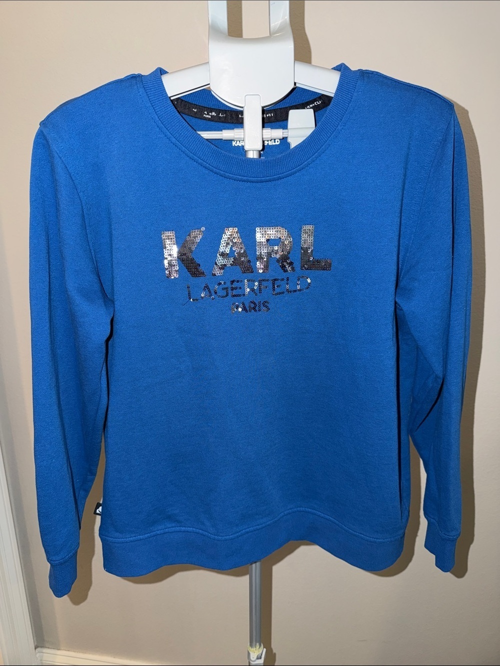 Karl Lagerfeld Blue Logo Pullover